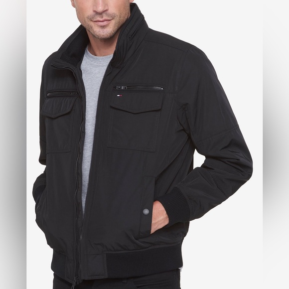 NWT Tommy Hilfiger Men’s Filled Performance Bomber Jacket - Picture 4 of 9